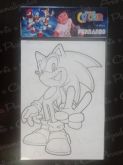 Para colorir - Sonic