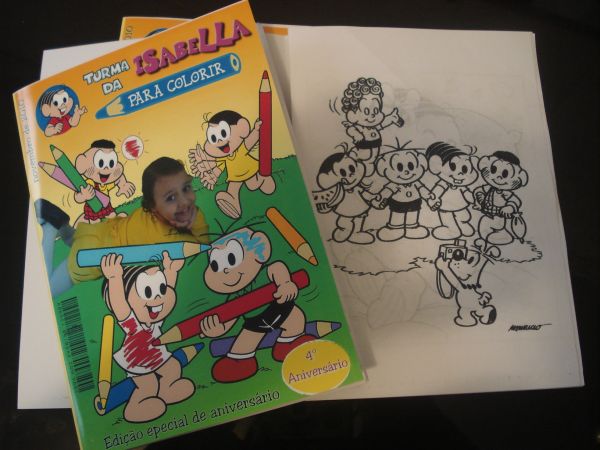 Revista para colorir turma da monica