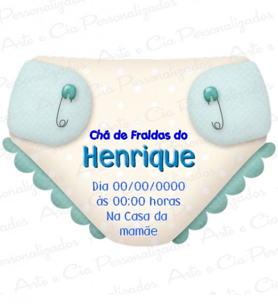 Convite Fraldinha - menino - 01